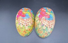 Papier Mache Easter Egg Shell West Germany Vintage