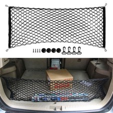 Universal Car Trunk Cargo Storage Net Holder Large Elastic Mesh Organizer 4 Hook