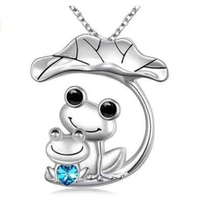 Cute Cartoon Frog Pendant Necklace Jewelry Women Girls Fashion Jewelry Gift