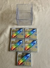 Lot of 5 JVC Crystal Gold MD74 Mini Discs Recordable 74min MD-74 - Sealed -