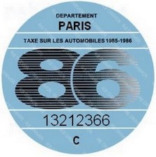 vignette 1986 véhicule collection CITROEN RENAULT PEUGEOT LOTUS AUDI BMW FORD 