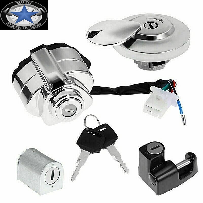 Ignition Switch Gas Tank Cap Lock Key for Honda Shadow VLX VT 600