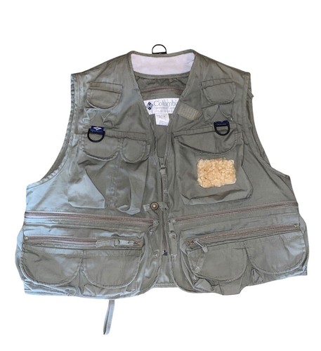 Vintage 90s Columbia Sportswear Fishing Tactical Vest Mens Size
