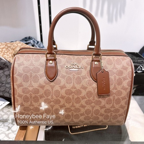 Bolso grande Coach Rowan nuevo con etiquetas en lona exclusiva CV960/CV959 - Imagen 18 de 109