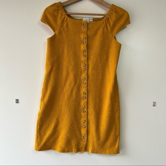 Madewell texture & thread button down cap sleeve … - image 4