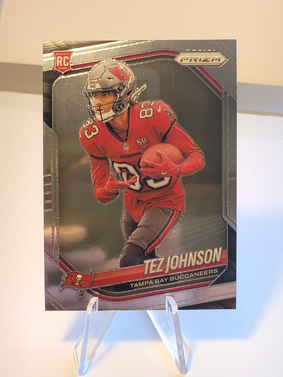 2025 Panini Prizm - Rookies Tez Johnson #381 (RC)