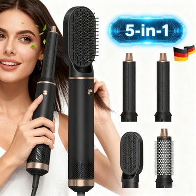 TOP 5 in 1 Föhnbürste Rotierend Stylingbürste elektrisch Haarstyler Lockenstab