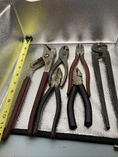 Lot of (6) Pliers. Various Brands