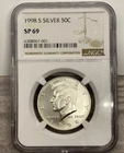 1998-S 50c Kennedy Silver Half Dollar NGC SP69