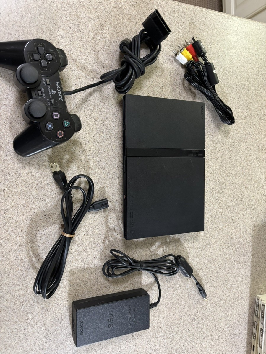 Nintendo Switch PS2 SCPH-70000 PlayStation 2 PS2 Slim Console SCPH-70000 bundle Tested & plays US