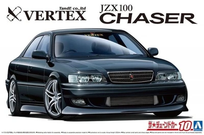 Aoshima 1/24 Scale Model Sports Car Kit Vertex Toyota JZX100 Chaser Tourer V '98 - Image 1 of 3