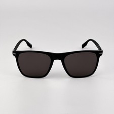 Montblanc Men Sunglasses Matte Black Grey Square MB0248S 001 NEW AUTHENTIC