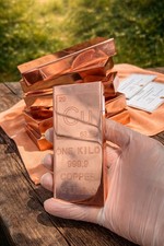 1 Kg Copper Bar Element Copper Bullion Bar 99.99 Fine Flat Ingot