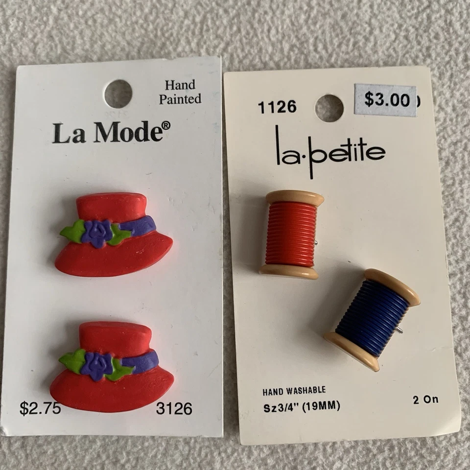 Novedad Lote Botones Vestir Debbie Mumm Flores Animales Nieve Ladybug Corazones Foto 4 de 4