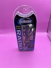 Sealed Quasar Radio Pen Fm Am Radio Stereo Earbuds Black Ink Model QP-6 Silver