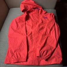 The North Face HyVent Jacket Orange purple Rain Coat Ski Snowboard Girls 18 XL