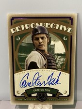 2025 Topps Museum Collection Carlton Fisk #RS-CF Red Sox Auto /25