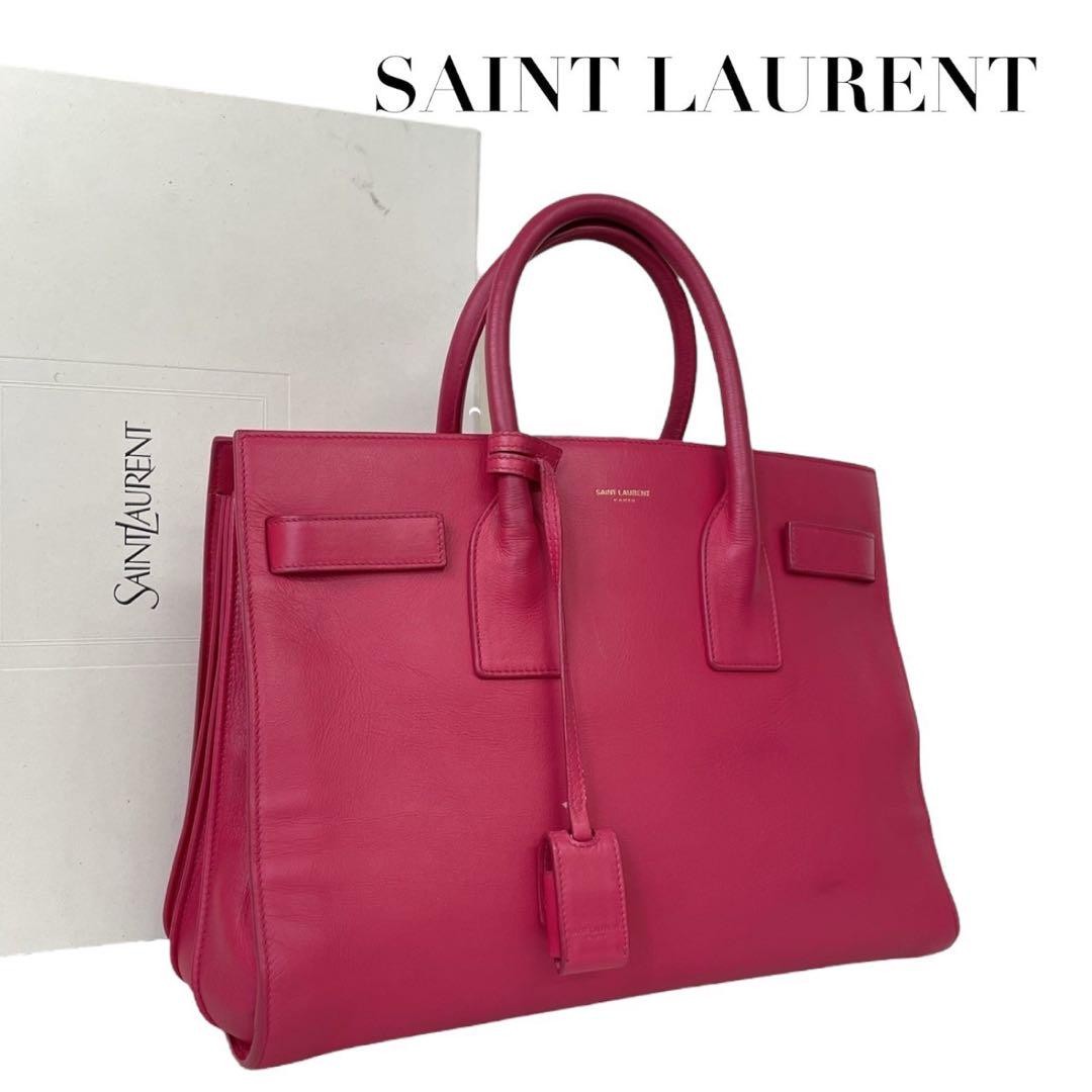 Vintage Saint Laurent Sac De Jour Leather Tote Shoulder Bag 4767