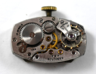 Vintage Hamilton Manual Wind 17J 997 Ladies Wrist Watch Movement lot.fa