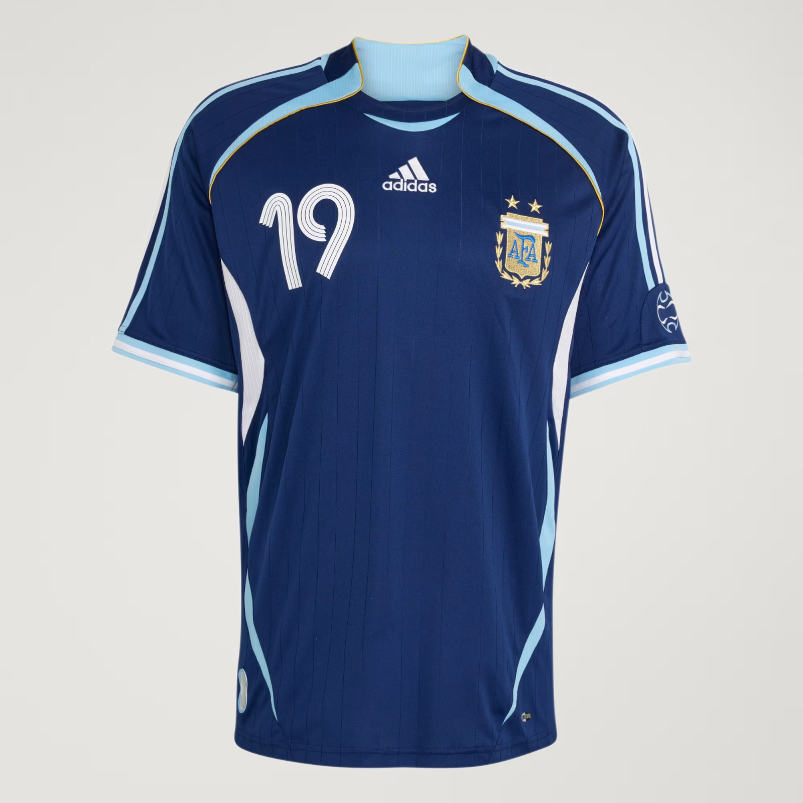 Argentina National Team 2006 World Cup Away Jersey - Messi #19 - Adidas JN3709