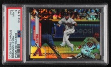 2020 Topps Chrome Prism Refractor Domingo Leyba #10 PSA 9 MINT 8d2
