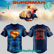 Tigers x Superman 2025 Special Edition Baseball Jersey