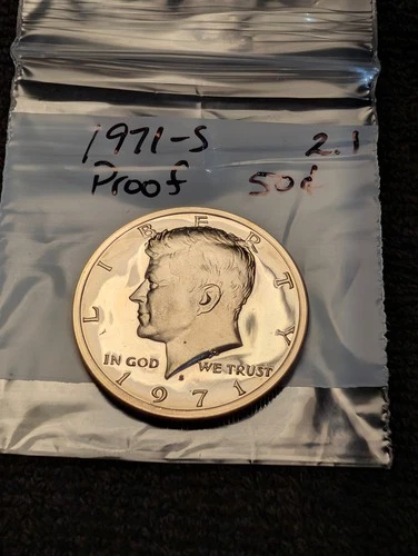 New Listing1971-S Proof Kennedy Half Dollar 40% Silver ** From Proof Set **