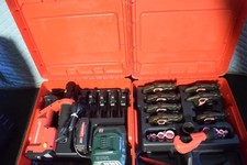 Rothenberger Model TT Twin Turbo Refrigerant Press Tool & 7 ACR Jaws Klauke RLS