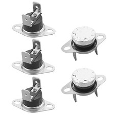 Fielect 5Pcs KSD301 Thermostat 80C/176F Normally Closed N.C Snap Disc Limit Cont