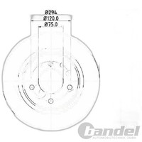 2X Japko Bremsscheiben Hinten 294Mm BelÜFtet Passend FÜR BMW 3