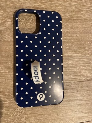 Loopy Navy Polka Dots iPhone 12 Pro Max Case 