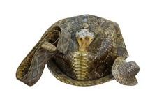 Rare Custom Rattlesnake Skin Head Taxidermy Baseball Cap Cowboy Hat Belt Western