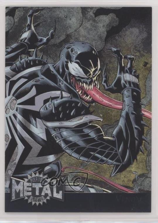 2015 Marvel Fleer Retro 1995 Fleer Metal Blaster Venom #42 09q5