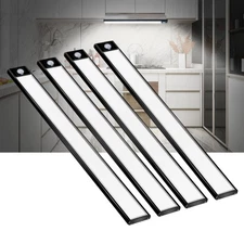 69 LED Under Cabinet Lighting 4Pack–Wireless Motion Sensor,Rechargeable 3000m...