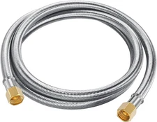 6 Feet Propane Hose Extension, Braided 3/8" Propane Extension Gas Line, 6ft F...