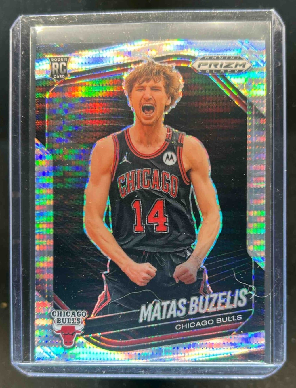 2024-25 Prizm Black Matas Buzelis RC Pulsar Prizm #41 Bulls