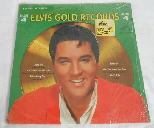 ELVIS PRESLEY Elvis' Gold Records Volume 4 LP shrink, 1st press + company inner