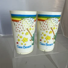 Vintage Deka Plastics Care Bears Cups 1983 USA