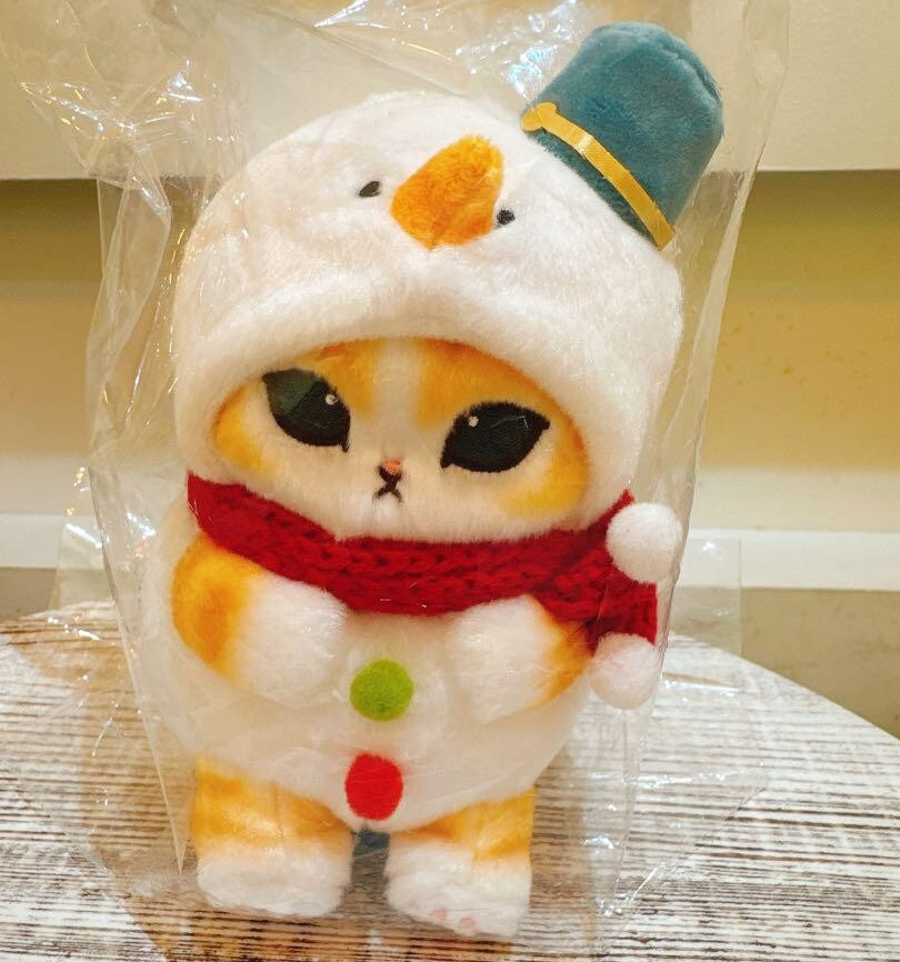 Mofusand Snowman Cat Nyan Plush Stuffed Toy Christmas 2024 Limited Japan New