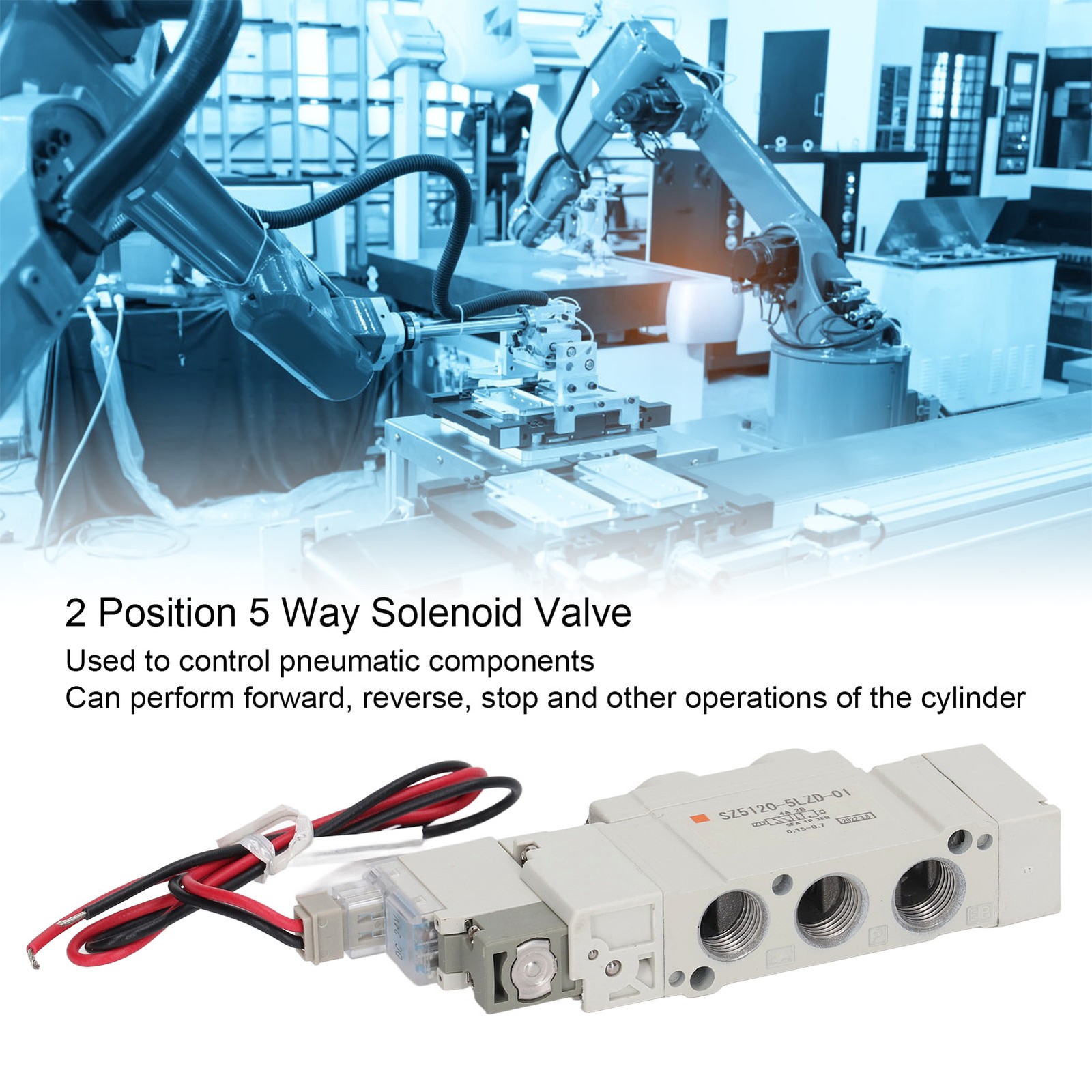High Accuracy Aluminum Alloy Pneumatic Solenoid Valve For Industrial Automation