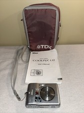 Nikon COOLPIX L12 7.1MP Digital Camera Tested And Working W/Users Manual Etc...