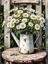 Daisy Diamond Art Kits for Adults, Chair Diamond Paintings Kits for