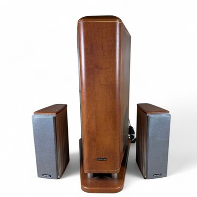 Denon DSW-3L Home Theater Speaker System Wood Grain & Satellite Speakers SC-A3L