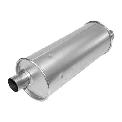 AP Exhaust 3786 Enforcer Aluminized Steel Round Exhaust Muffler 2'' In/Out
