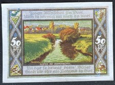 50 Pfennig Poppenb&uuml;ttel  1921   Notgeld Gutschein  # 16.07.b
