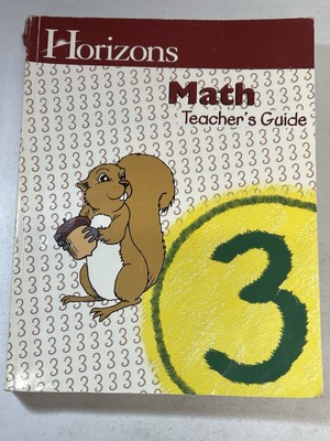 Horizons Math 3rd Grade 3 Teacher's Guide Alpha Omega homeschool