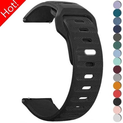 20mm 22mm Sport Silicone Watch Band Universal Quick Release Wrist Strap