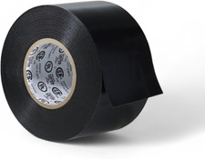 Black Vinyl Synthetic Rubber Electrical Tape 2" x 66 Ft/roll Industrial Grade
