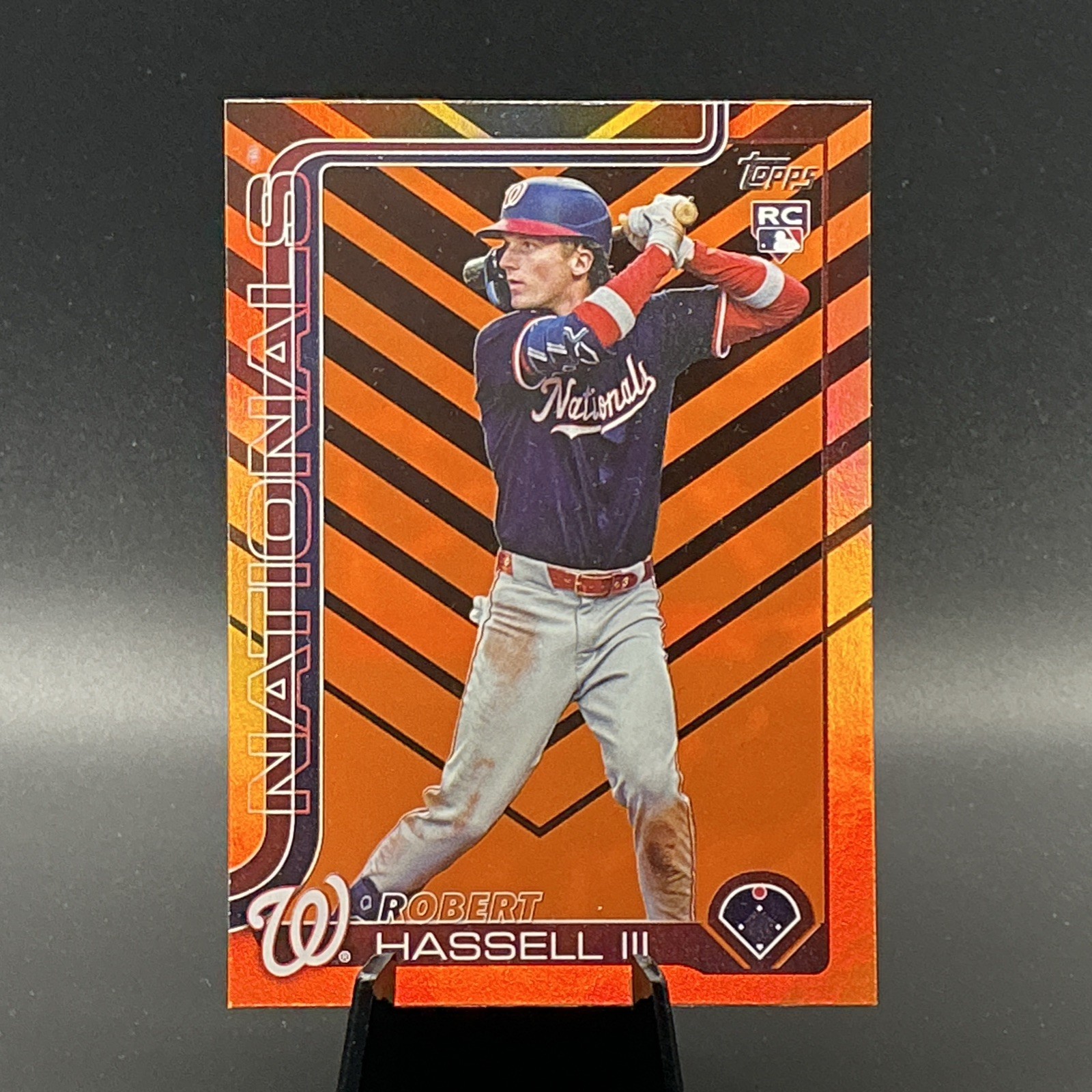 2025 Topps Update Series US109 Robert Hassell III (RC) Holiday Foil Insert