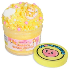 Peachybbies Sleepy Corgi Cloud, Made in USA Premium Slime Scented Slime, 7 oz.